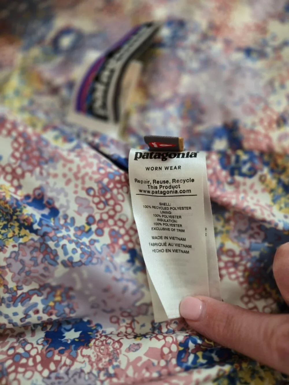 Baby Patagonia NanoPuff jacket size 6-12 month light purple